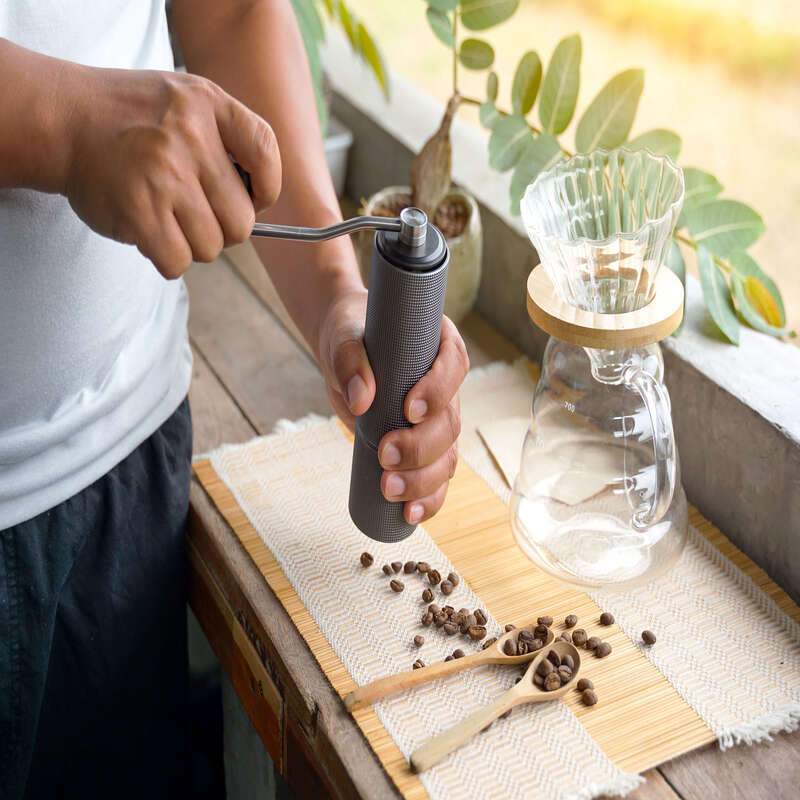 grinding coffee beans without a coffee grinder