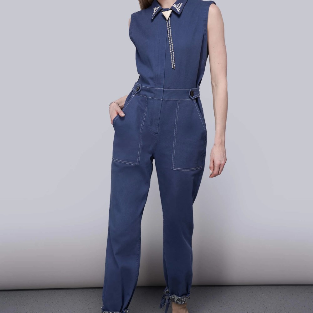 a jumpsuit