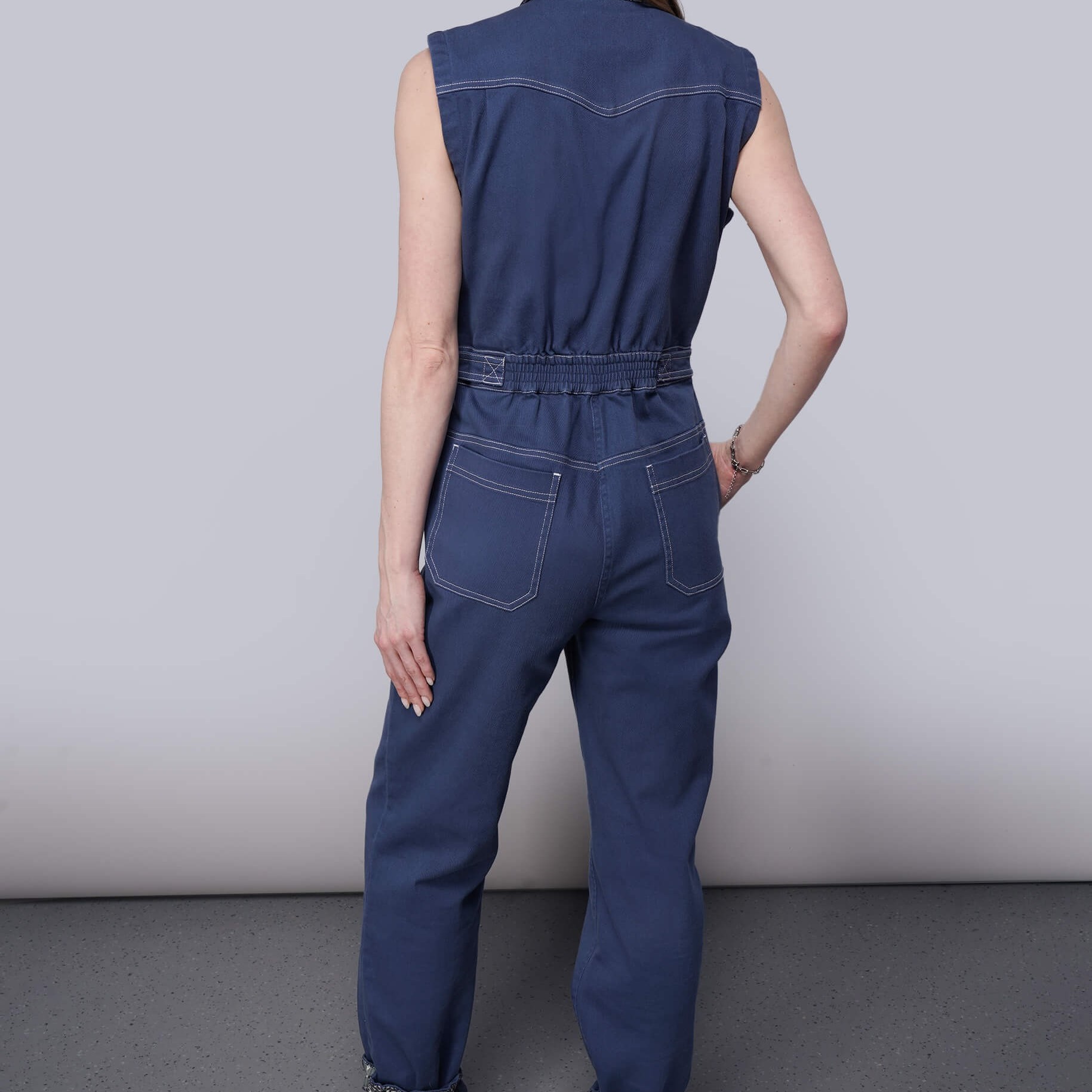 a jumpsuit